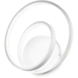 Applique Murale LED - Ideal Lux - OZ - Dimmable - Blanc - 3000K - Design Contemporain