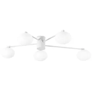 Ideal Lux - hermes PL5 D90, Plafonnier pas cher