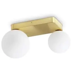 Ideal Lux Penta Plafonnier Globe À 2 Lumières Laiton pas cher