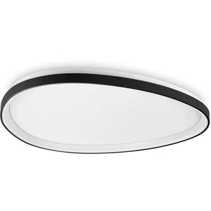 Ideal Lux Gemini Semi-Plafonnier Led Intégré Dali 81 Cm Noir 5400lm 3000k