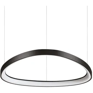Ideal Lux - gemini Plafonnier led intégré 61 cm Noir 2700 k pas cher
