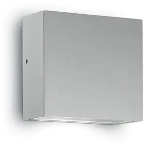 Ideal Lux Tetris-1 - Applique Murale Extérieure À 1 Lumière, Gris Ip44, G9 pas cher