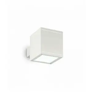 IDEAL LUX Applique murale Blanche snif square 1 ampoule - Blanc pas cher