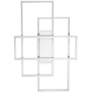 Ideal Lux Frame-1 - Plafonnier Led Intérieur 3 Lumières Intégré Blanc 3000k pas cher