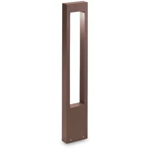 Ideal Lux Vega - Borne D'extérieur 1 Lumière Café Ip44, G9 pas cher