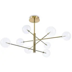 Ideal Lux Equinoxe Plafonnier Semi-Affleurant À 8 Bras Multiples En La...