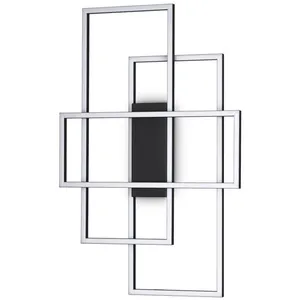 IDEAL LUX Applique Murale Led Décorative Intégrée Noire, 3000k