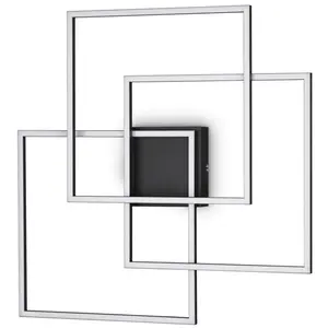 IDEAL LUX Applique Murale Led Décorative Intégrée Noire, 3000kVendu parmanomano