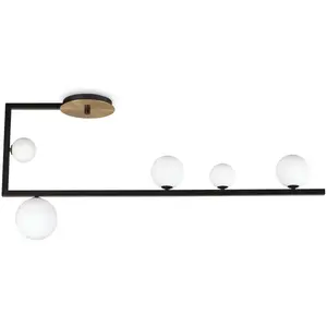 Ideal Lux BIRDS Globe semi-affleurant noir pas cher