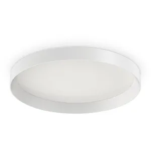 IDEAL LUX Décoratif Rond Simple Flush Blanc, 3000k