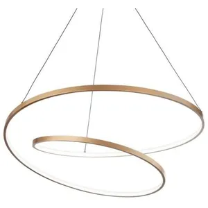 Suspension led Ideal Lux oz 48w 3000k laiton - 269443 pas cher