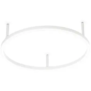 Ideal Lux Oracle Anneau Led Intégré Semi Plafonnier Blanc 50cm 3000k