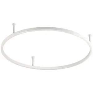 Ideal Lux Oracle Anneau Led Intégré Semi Plafonnier Blanc 70cm 3000k pas cher
