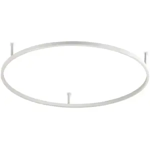 Ideal Lux Oracle Anneau Led Intégré Semi Plafonnier Blanc 90cm 3000k pas cher