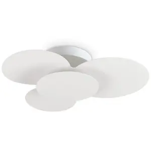 Ideal Lux Cloud Plafonnier Décoratif Circles Blanc 52cm 3000k pas cher