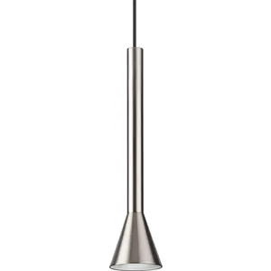 Ideal Lux DIESIS Plafonnier Led Slim Dome Suspension Nickel 3000K pas cher