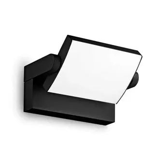 Comparateur de prix : Ideal Lux Swipe Applique D'extérieur À Led Noire, 3000k, Ip54