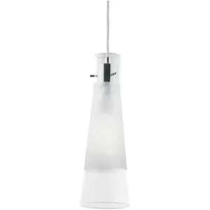 Ideal Lux Kuky - Plafonnier À 1 Lumière, Chrome, E27