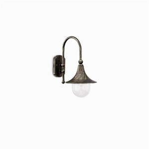 IDEAL LUX Applique murale Noire antique cima 1 ampoule - Noir