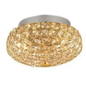 Ideal Lux King - Plafonnier À 3 Ampoules, Petit Or, G9