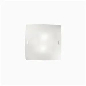 Applique celine pl2 en verre blanc 60w attacco e27 44279 pas cher