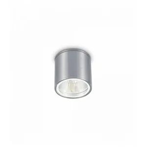 IDEAL LUX Plafonnier Aluminium gun 1 ampoule - Aluminium pas cher