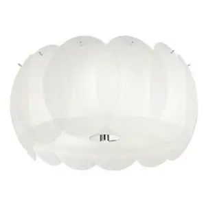Comparateur de prix : Ideal Lux Ovalino - Petit Plafonnier À 5 Ampoules Blanc, E27