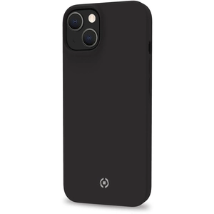 Celly Feeling Siliconen hoesje - Geschikt voor Apple iPhone 14 - TPU Back cover - MIcrofiber - Zwart pas cher