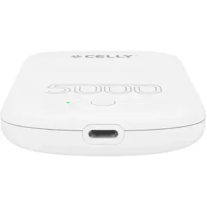 Celly MAGPB5000PROWH powerbank 5000 mAh Draadloos opladen Wit pas cher