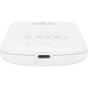 Celly MAGPB10000PROWH powerbank 10000 mAh Draadloos opladen Wit pas cher