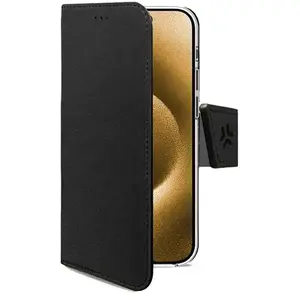 Celly Wallymag Brieftaschenhülle aus Kunstleder in Schwarz (Apple iPhone 17), Coque pour téléphone portable, Noir pas cher