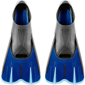 Cressi Agua Palmes courtes pour tuba et natation Bleu Taille 35/36 pas cher