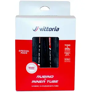 Vittoria Pneu De Route Rubino V G2 2 X Tubes 700c X 30/30-622 pas cher