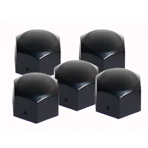 Simoni Racing Caches-Écrou de Roue - 17mm - Noir - Set de 20+1 pièces