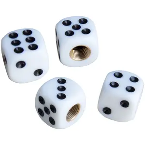 Simoni Racing ventieldoppen White Dice pas cher