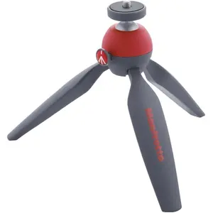 Manfrotto PIXI Mini (Métal), Trépied, Rouge, Gris pas cher