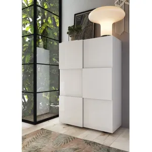 Calicosy Meuble De Rangement 2 Portes Multifonctionnel - H116 Cm pas cher