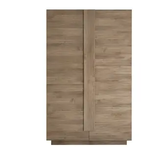 CALICOSY Meuble rangement 2 portes - L182 cm - 121 cm X 44 cm X 193 cm - JUPITER Chêne Artisan pas cher