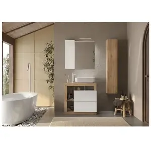 Comparateur de prix : Cstore Ensemble Meuble salle de bain HAMBOURG L78 - Vasque + 2 Tiroirs...
