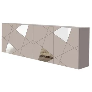 VENTE-UNIQUE Buffet avec 4 portes - Beige - CANTIANO pas cher