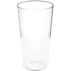 Lot de 5 VERRES A BIÈRE coniques cl plastique rigide Transparents - 228cm pas cher