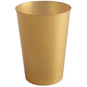 Lot de 10 Gobelets plastique rigide 23cl Or pas cher