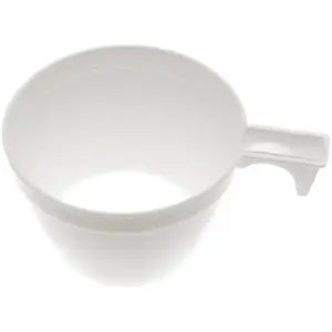 SANTEX Lot 50 Tasses à café en plastique, Blanches pas cher
