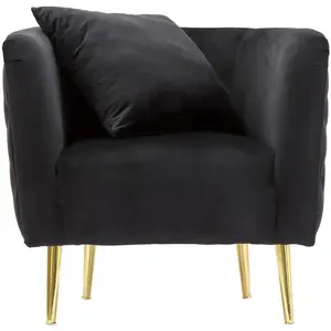 MAUROFERRETTI Fauteuil Bucarest Noircm 76x74x71 pas cher
