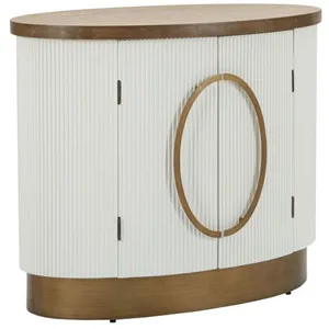 Armoire en bois blanc et marron cm 79x48x67 pas cher