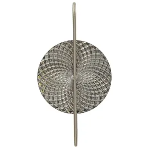 MITEPEK Applique En Métal Argenté Et Verre, 28x15x54 Cm pas cher