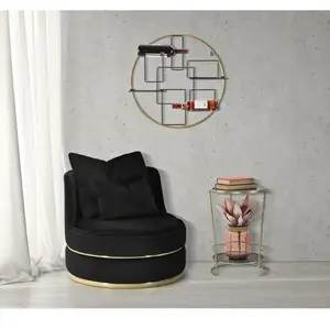 Fauteuil rond en tissu Paris 84 x 72 cm pas cher