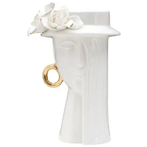 Vase en porcelaine blanc 15x133x235 cmVendu parcdiscount