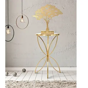 Selette en métal doré Butterfly 35 x 60 cm pas cher