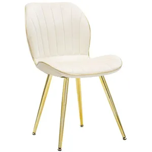 MAUROFERRETTI Chaise Space Paris Crème/or Ensemble 2 Pcs Cm 46x58x77 pas cher